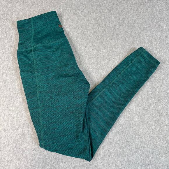 Manduka Presence Leggings Green Womens S Compression Yoga Heathered High Waisted - Picture 4 of 10